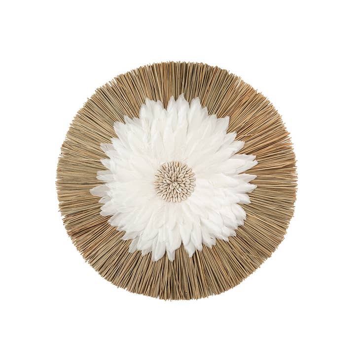 The Alang Feather Juju - Natural White for wholesale by Bazar Bizar Living