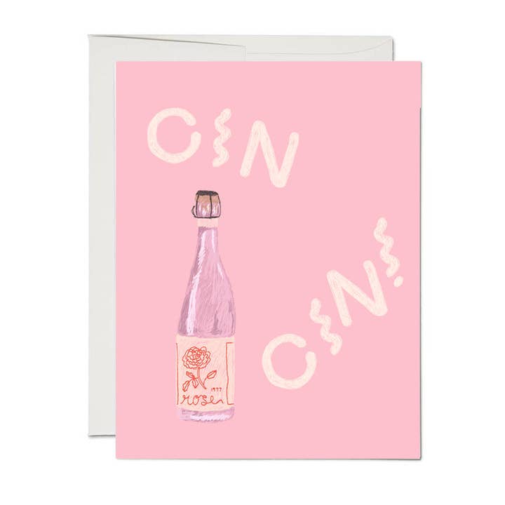 Cin Cin - Cheers Greeting Card for wholesale by Made by Meg