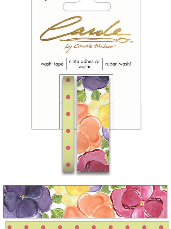 Pansies Washi Tape for wholesale by Paper House Productions