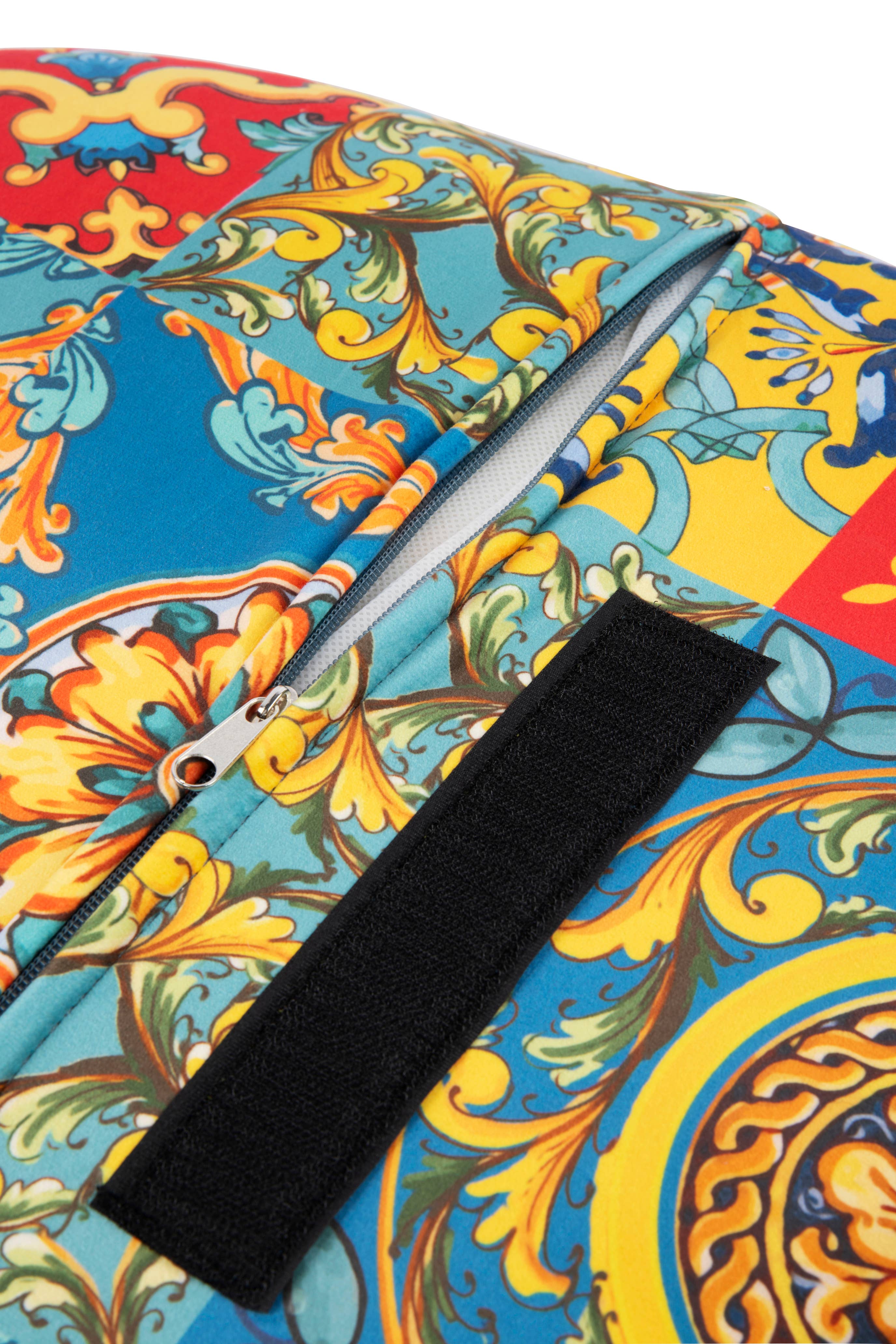 Bergamaschi & Vimercati S.p.a. - Wholesale Chair - Trinacria armchair in velvet-effect polyester and plywood – 70x65x83 cm6