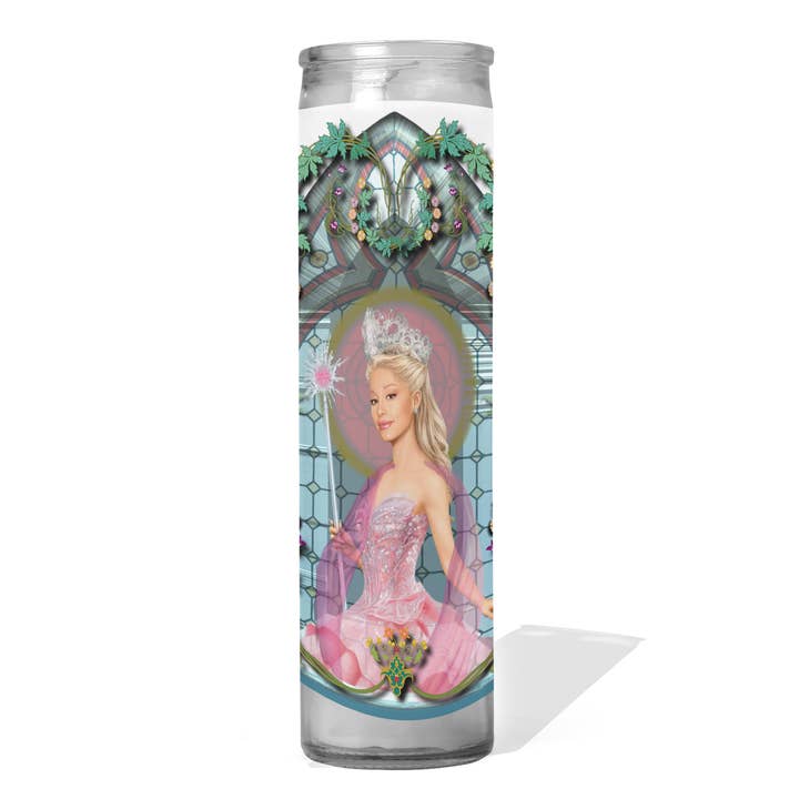 Calm Down Caren – wholesale Votive candle – Wicked - Ariana Grande Glinda The Good Witch Prayer Candle