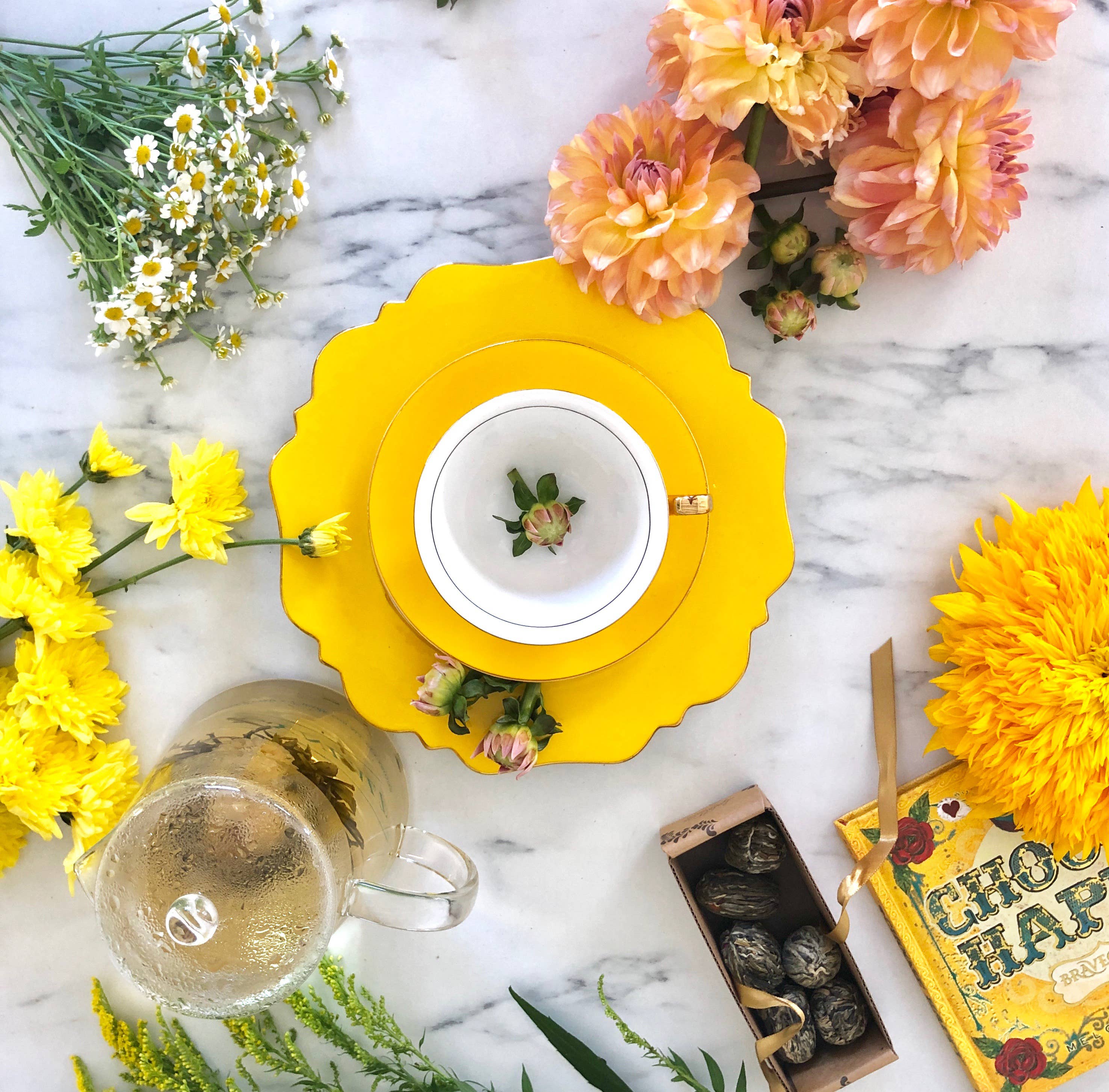 LyndalT - Wholesale Coffee/Tea Cup - XL Yellow Teacup and Saucer - 375mL1