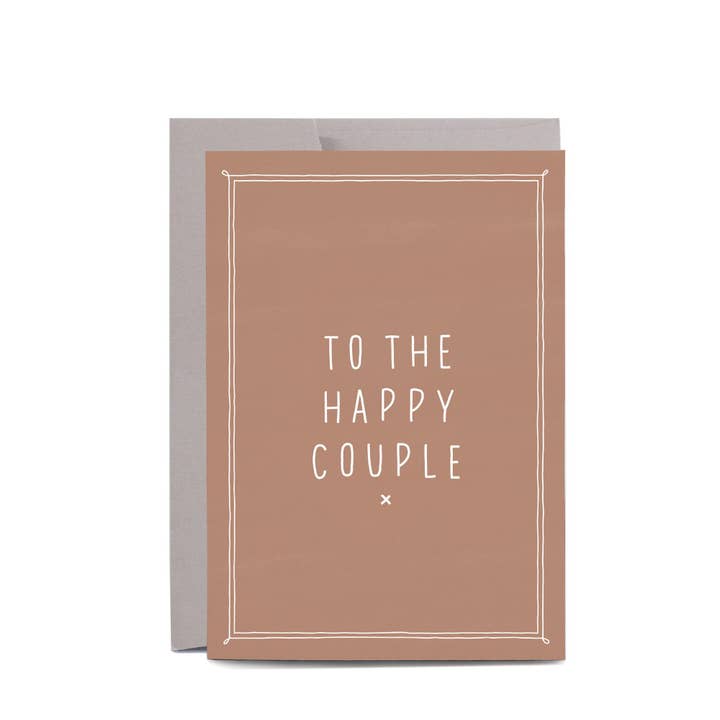 Happy Couple Blush Greeting Card for wholesale by In the Daylight
