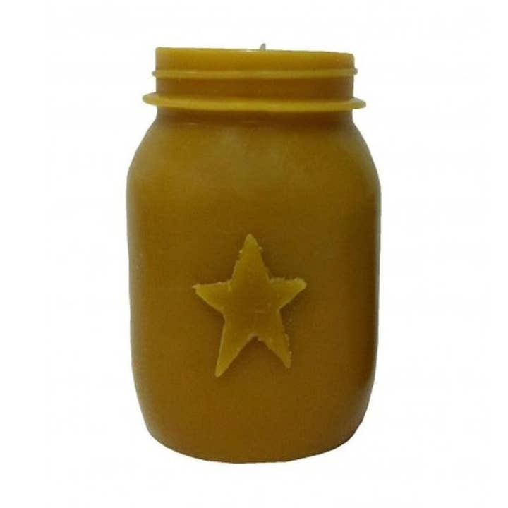 DNS Designs – wholesale Jar/filled candle – The Keeping Jar LED Candle Mustard0