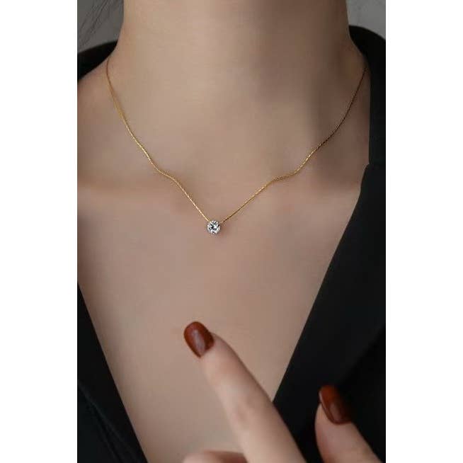 GOLD 18K STAINLESS STEEL TARNISH FREE CLASSIC NECKLACE | 40NK385 for wholesale on Faire2