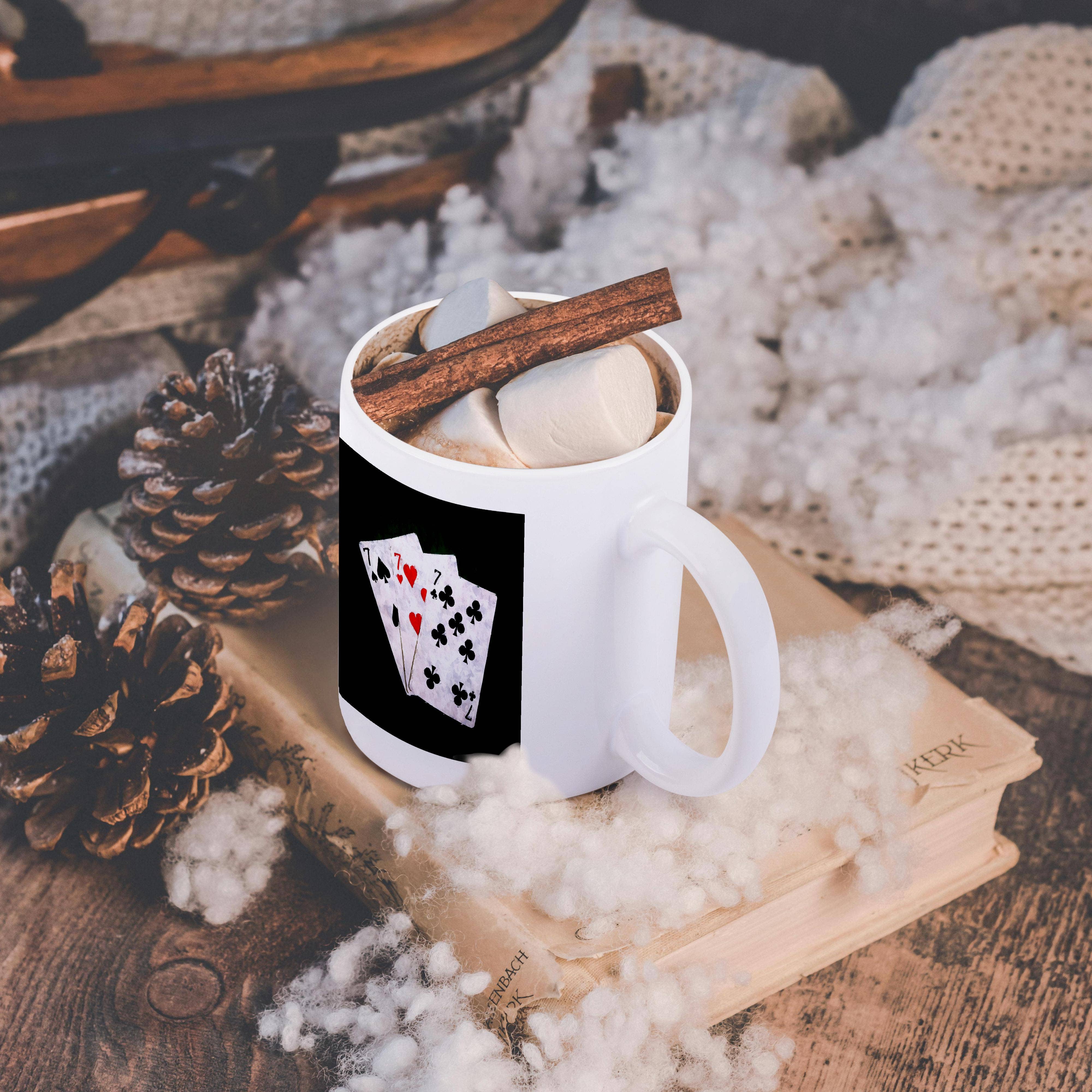 3dRose - Wholesale Coffee Mug - 3dRose, Blackjack Twenty One combination - Seven, Seven, Seven, Mug11