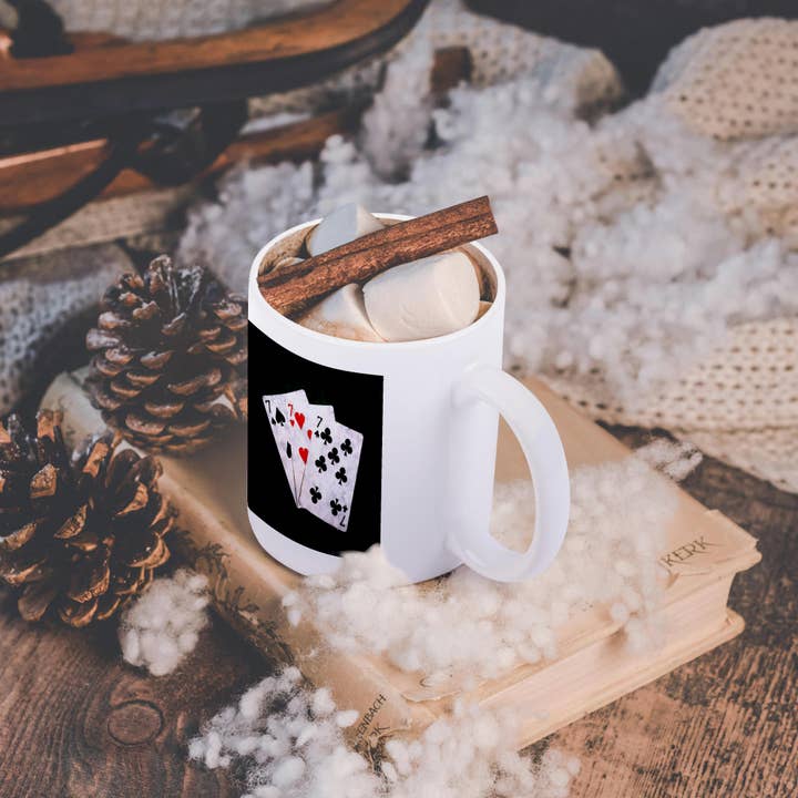 3dRose - Wholesale Coffee Mug - 3dRose, Blackjack Twenty One combination - Seven, Seven, Seven, Mug11