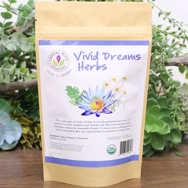 Crystal Rock Healing, LLC - Wholesale Herbs - Vivid Dreams Herb 1oz Organic0