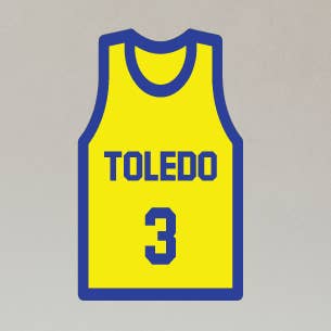 Toledo Jersey Sticker for wholesale by Kase Wear