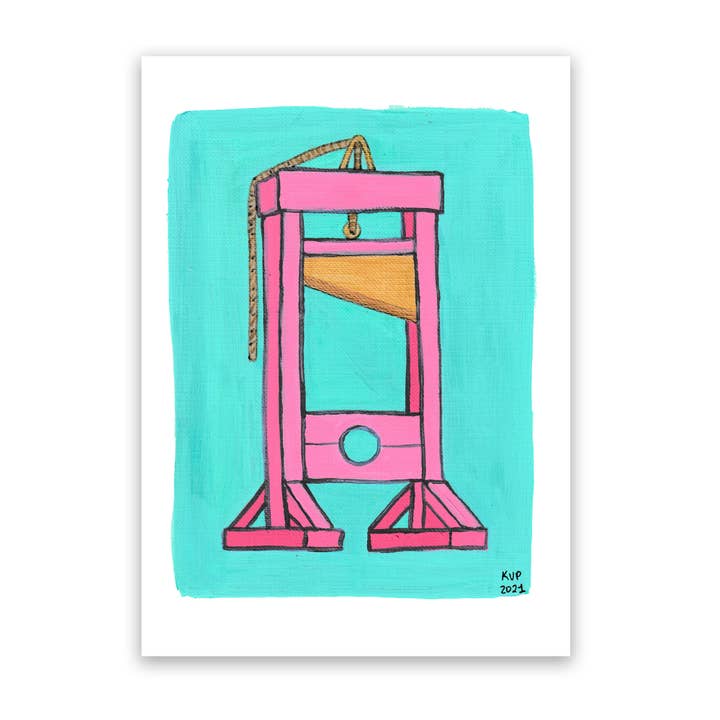 Proper Wolf - Wholesale Art Print - Kawaii Guillotine Art Print