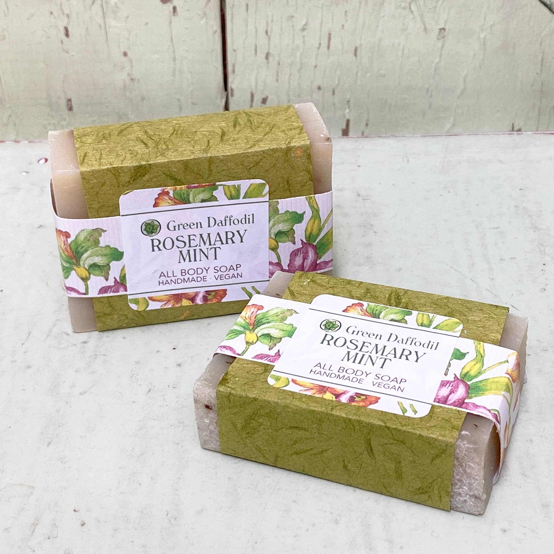 Green Daffodil Bath & Body - Wholesale Bar Soap - Rosemary Mint Natural Handmade Bar Soap1