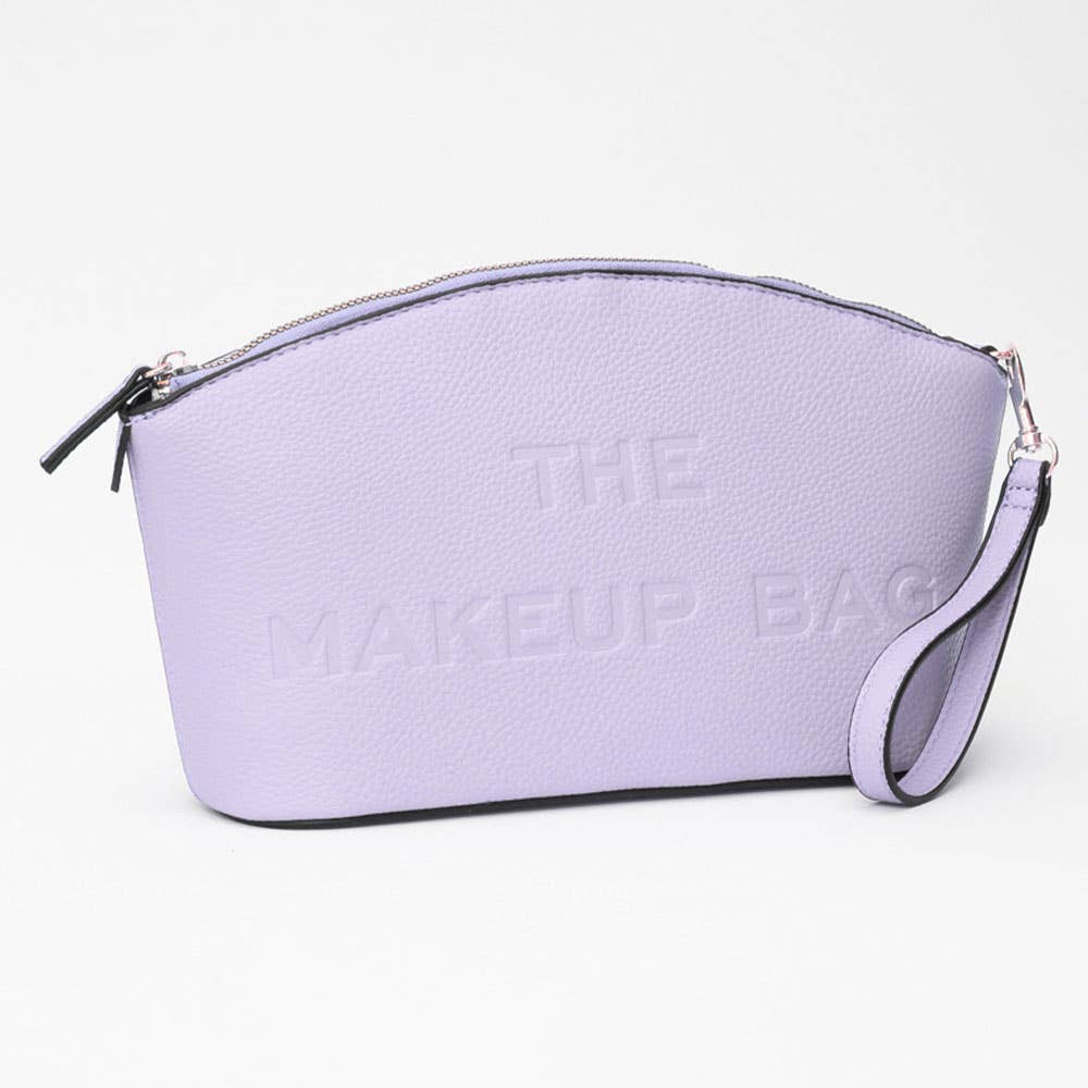 Sensibling Corp. - Wholesale Make-up tas/toilettas - Make-uptasje van kunstleer met opdruk "THE MAKEUP BAG" en polsriem10