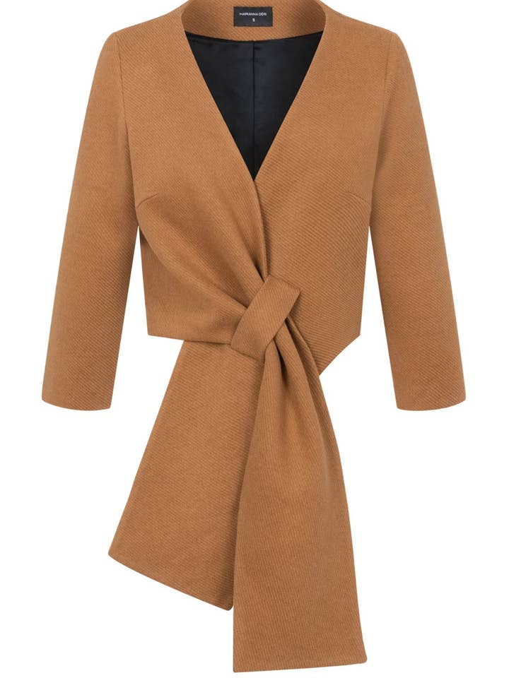 Cape-jas Karamel voor wholesale door Marianna Déri GmbH