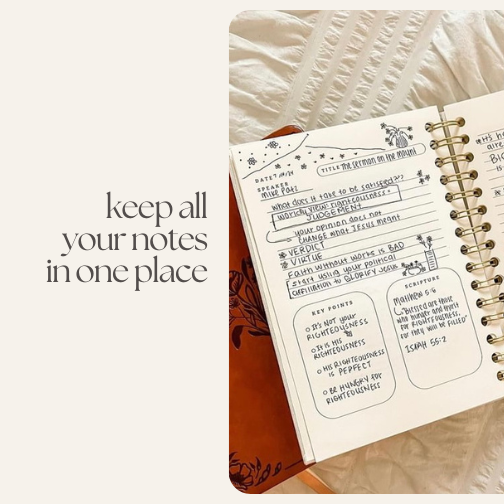 Steadfast and Sustained - Wholesale Journal/Diary - Church Notes Journal - Extended Edition - Spiral, Light Green Leatherette13