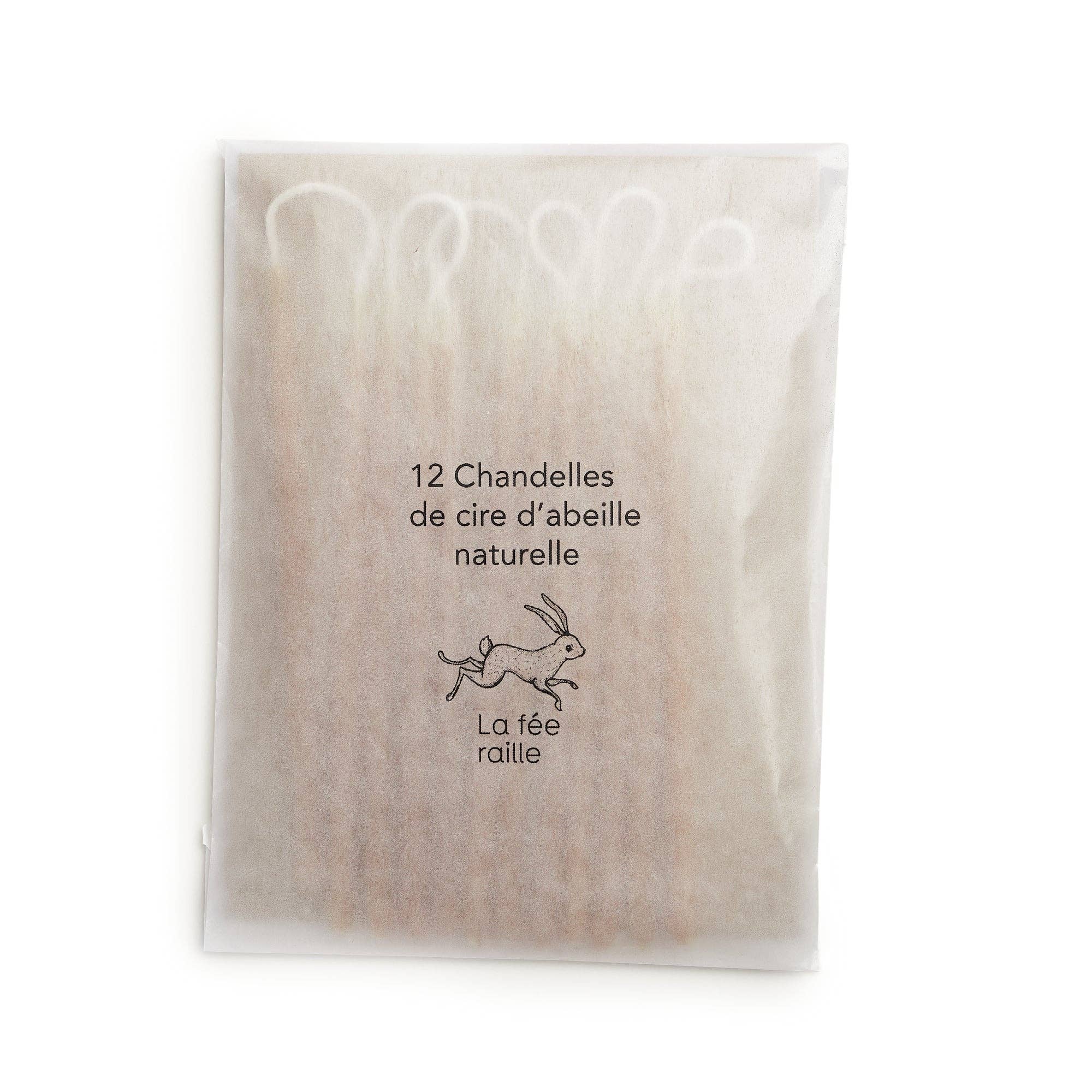 La fée raille - Wholesale Tapered Candle/Candlestick - Chandelles de fête en cire d'abeille naturelle0