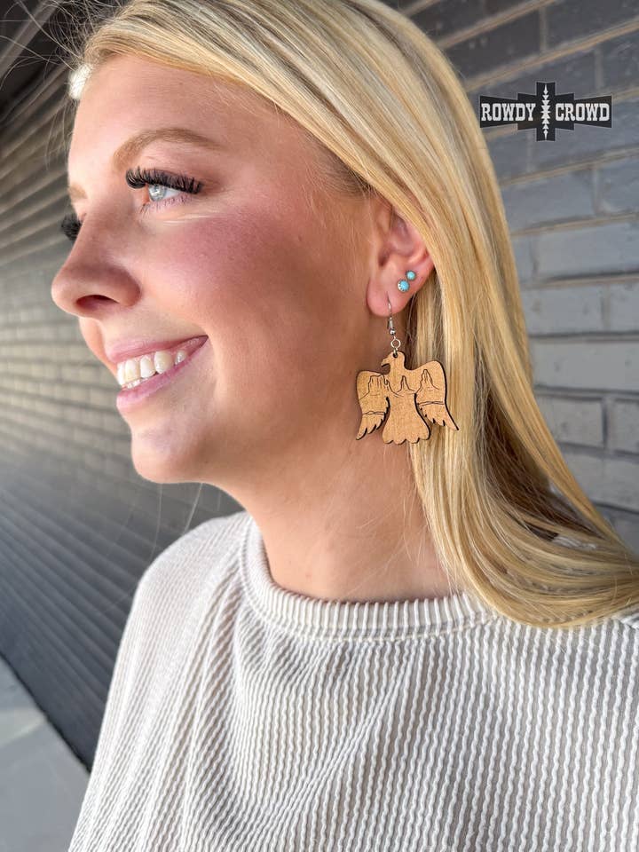 Tempe Thunderbird Earrings for wholesale by Rowdy Crowd Clothing