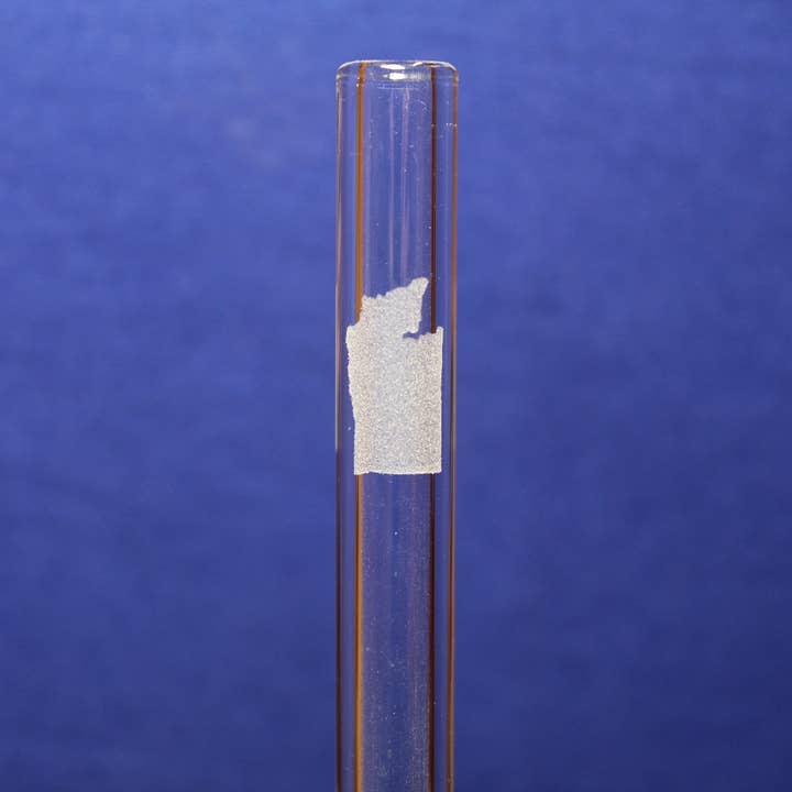 Etched State Outline Glass Straw with cleaning brush for wholesale by DrinkingStraws.Glass LLC
