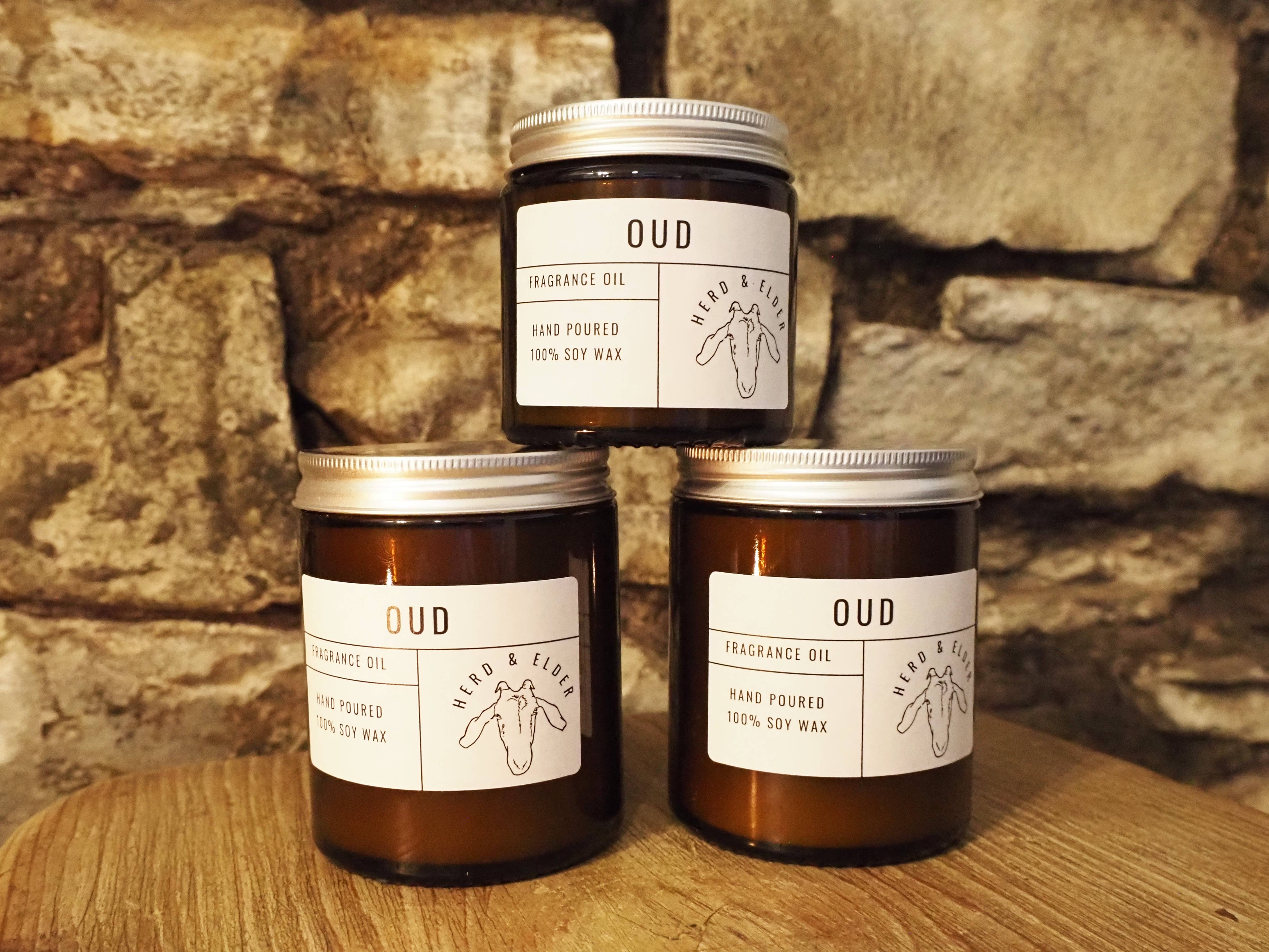 Herd & Elder – wholesale Jar/filled candle – OUD - SOY WAX CANDLE2