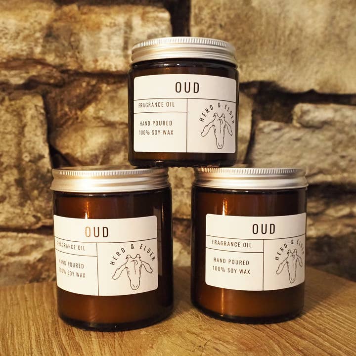 Herd & Elder – wholesale Jar/filled candle – OUD - SOY WAX CANDLE2
