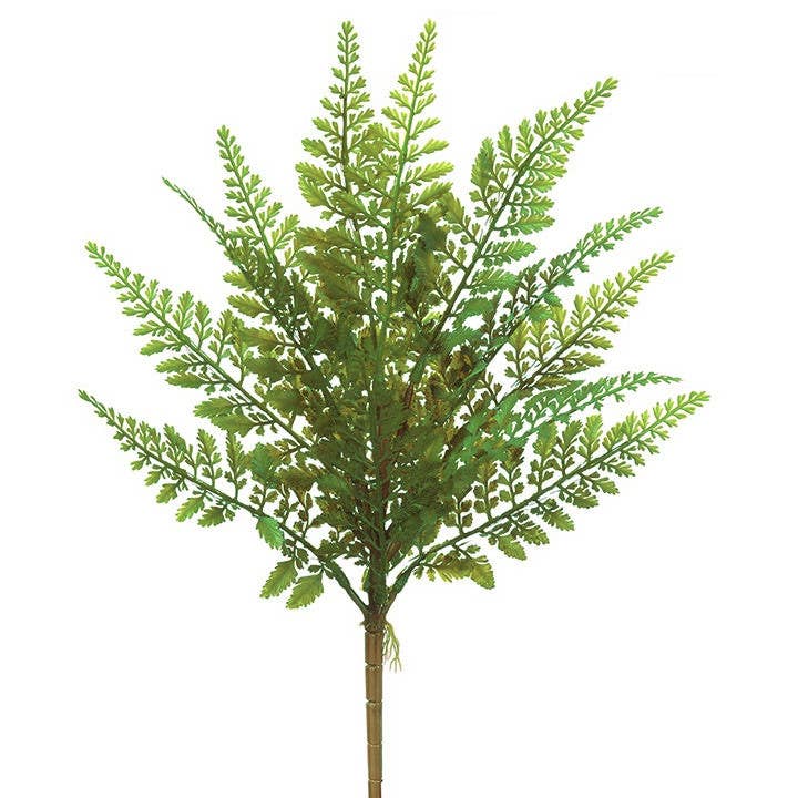 Artificial Natural Fern Bush - 17" for wholesale by Will's Company