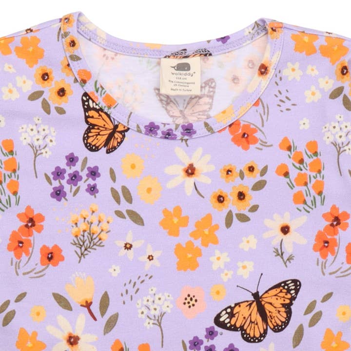 walkiddy - Wholesale T-Shirt - Kids - Flowers and Butterflies-Shirt1