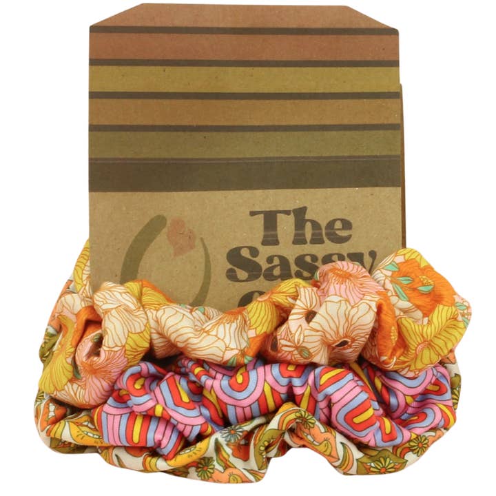 The Sassy Olive Handmade Headbands - Wholesale Scrunchie - Women's - Retro Arches Scrunchie Pack1