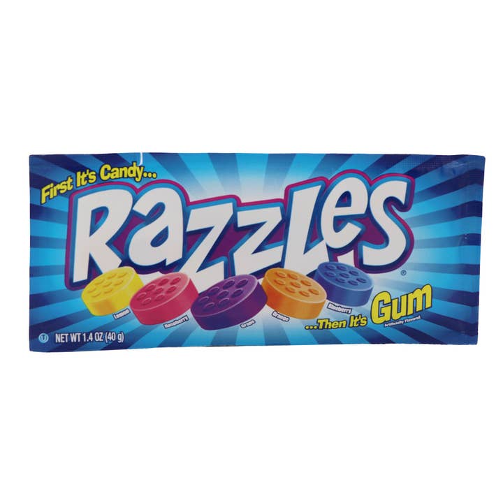 Grandpa Joe's Candy Shop - Wholesale Chewing Gum - Razzles Candy Plain, 24ct1