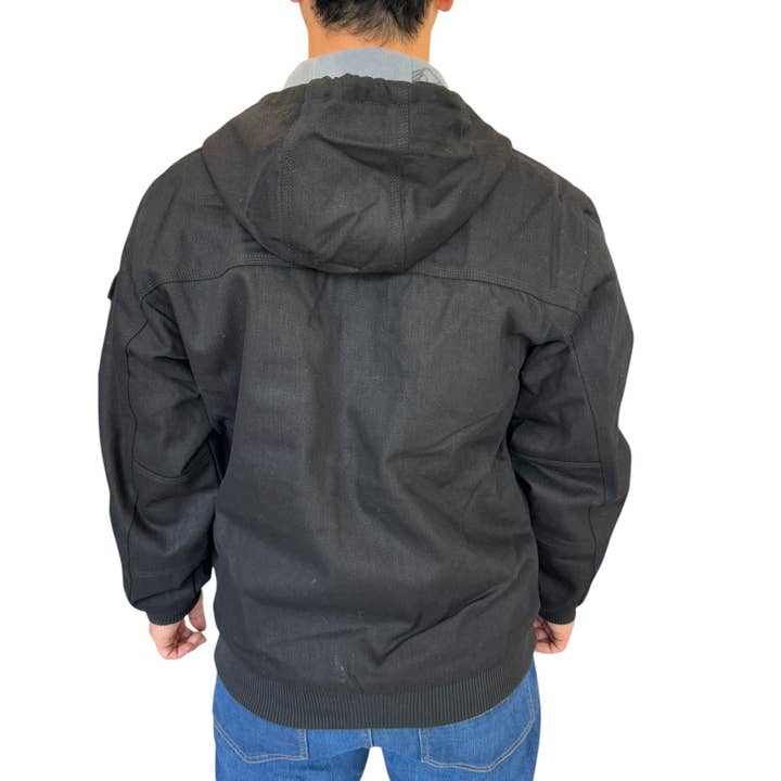 Lime Tree Clothing Inc. – wholesale Jacka - Herr – Arbetsjacka med huva i anka bomull för män - hållbar och varm