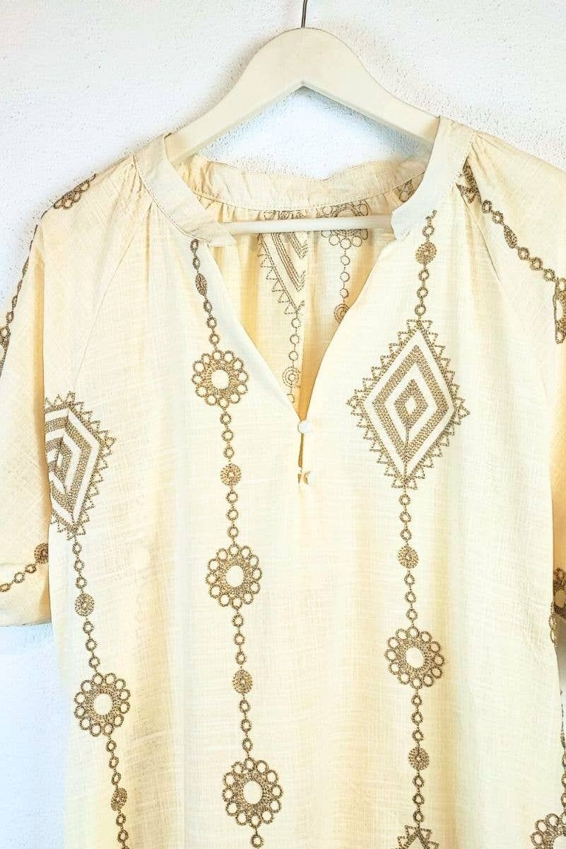 Lula Natura - Wholesale Dress - Women's - GINEVRA BEIGE DRESS3