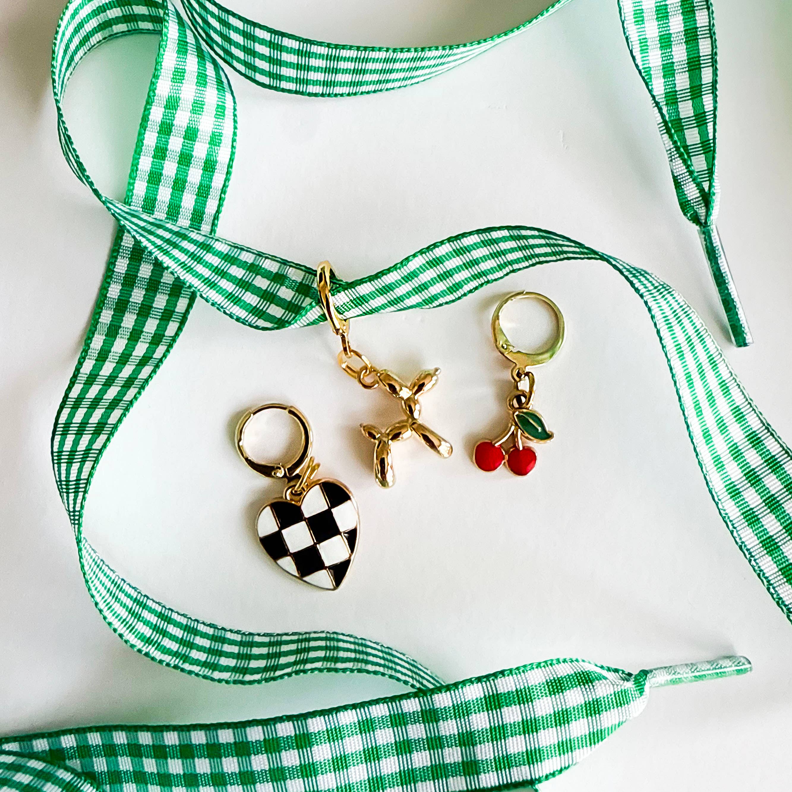 Leo & Lee Studio - Wholesale Shoe Accessories - Gingham Shoe Charms and Lace Sets | Sneaker Charm Sets10