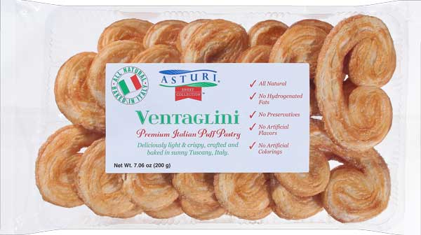 Hudson Meat Company - Wholesale Cookie - PASTRY PUFF VENTAGLINI     -     ASTURI0