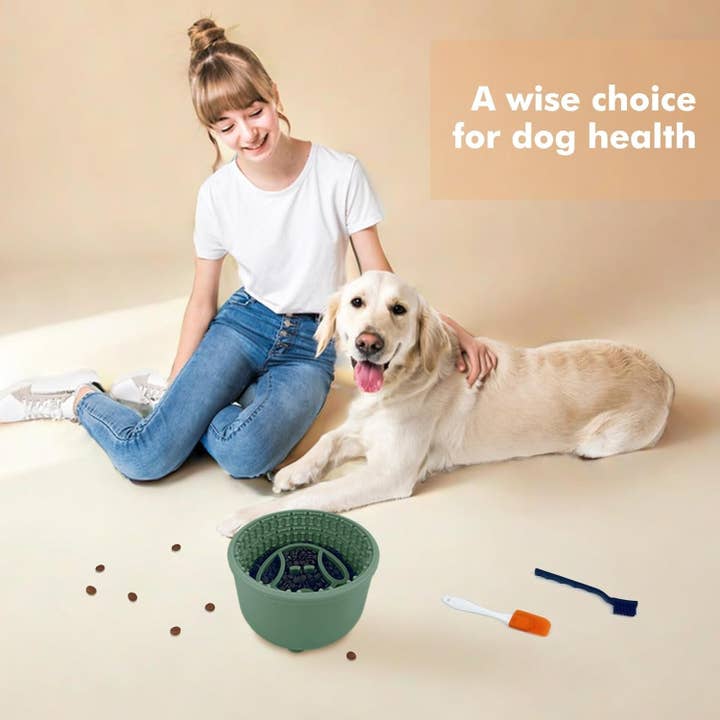 VIGOR - Wholesale Pet Bowl - Cat/Dog - White Simple Minimalistic Dog Bowl Slow Feeding Bowl Slow Water Feeder Dog Bowl With Suction Cup(10 Pack)8