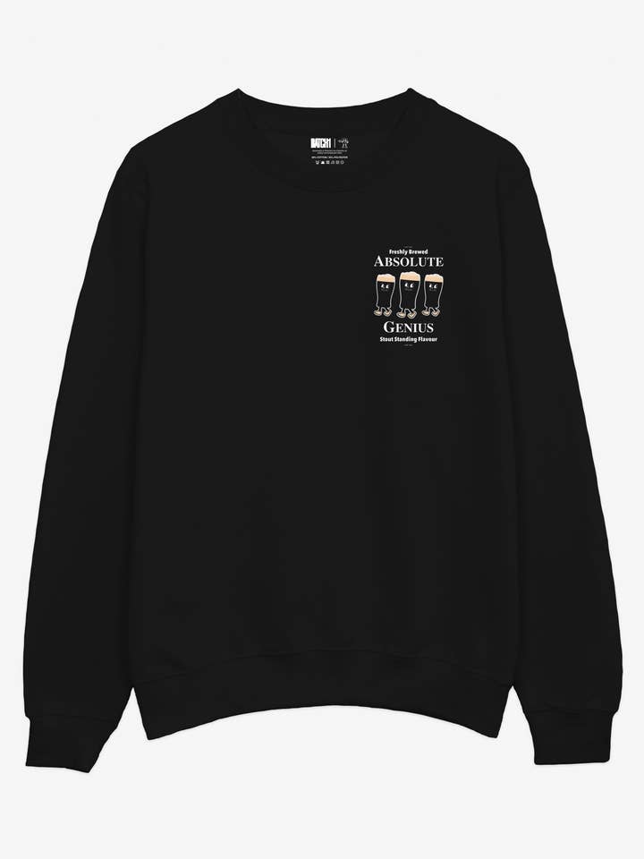 Absoluut Geniale Sweater in Zwart voor wholesale door batch1