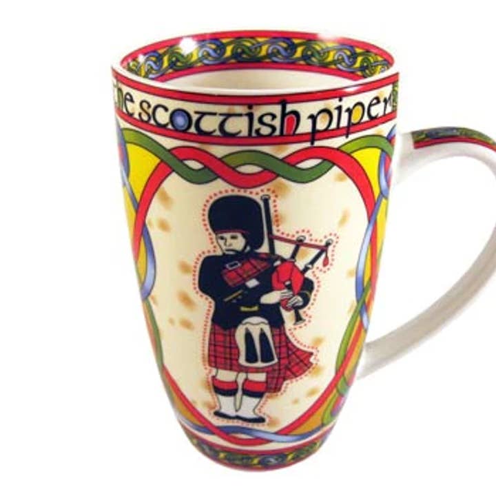 Dublin Gift Company – wholesale Coffee mug – Scottish Piper Bone China Mug0