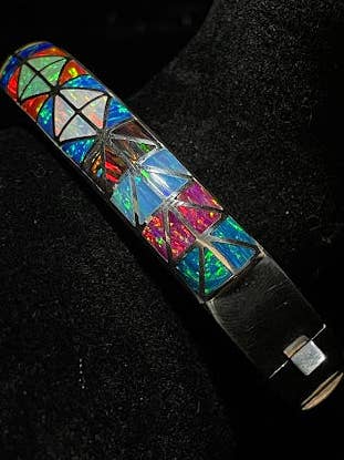 Ópalo de laboratorio de diseño lujoso hecho a mano o turquesa genuina para venta al por mayor de Regul Silver