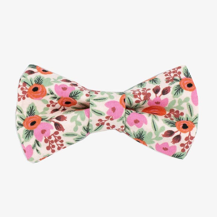 Rosa Blush Dog Bow Tie for wholesale by The Rover Boutique