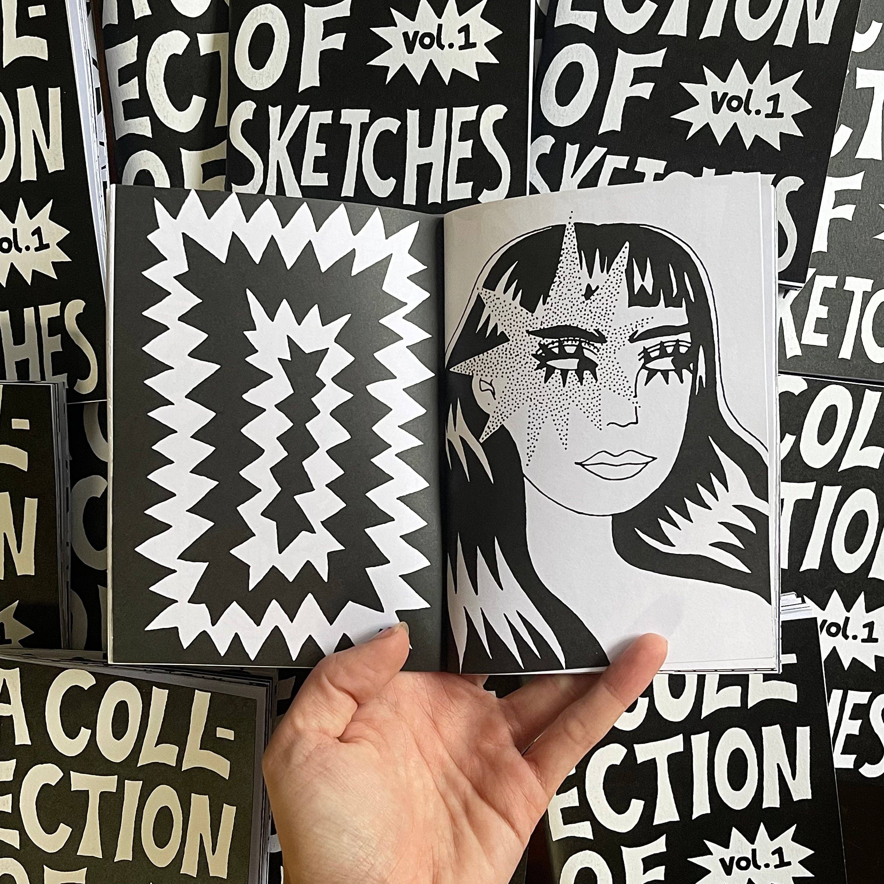 Eva Malley – wholesale Sketchbook/sketchpad – A COLLECTION OF SKETCHES ZINE (VOL. 1)1