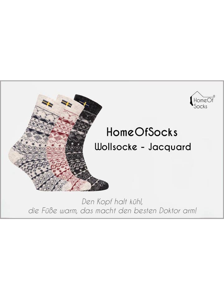 HomeOfSocks - Wholesale Socks - Unisex - A pair of 80% wool socks Sweden flag Scandinavian7