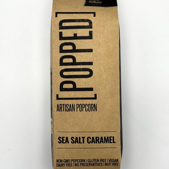 Sea Salt Caramel Artisan Popcorn for wholesale by POPPED Artisan Popcorn