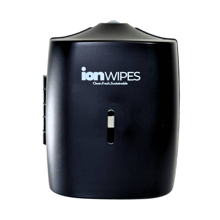 Distributeur de lingettes mural – Noir | Contient 800 lingettes pour la vente par ION Wipes