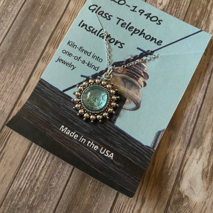 Peppermint Charms - Wholesale Pendant/Charm Necklace - Antique Telephone Insulator dot pendant necklace sterling 0