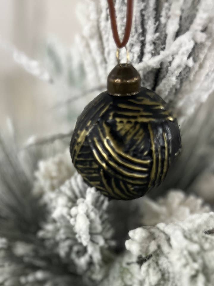 Chocolate Swirl Ornament 2.3x2.3in for wholesale by Wholesale Home Decor