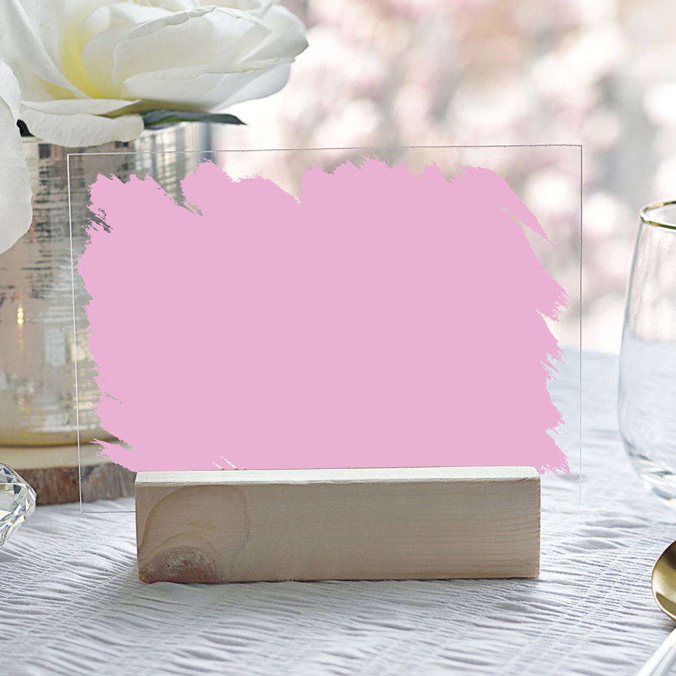 Acrylico – wholesale Decorative tabletop object – A5 Acrylic Paint Stroke & Base3