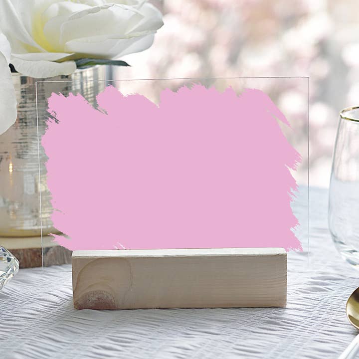 Acrylico – wholesale Decorative tabletop object – A5 Acrylic Paint Stroke & Base3