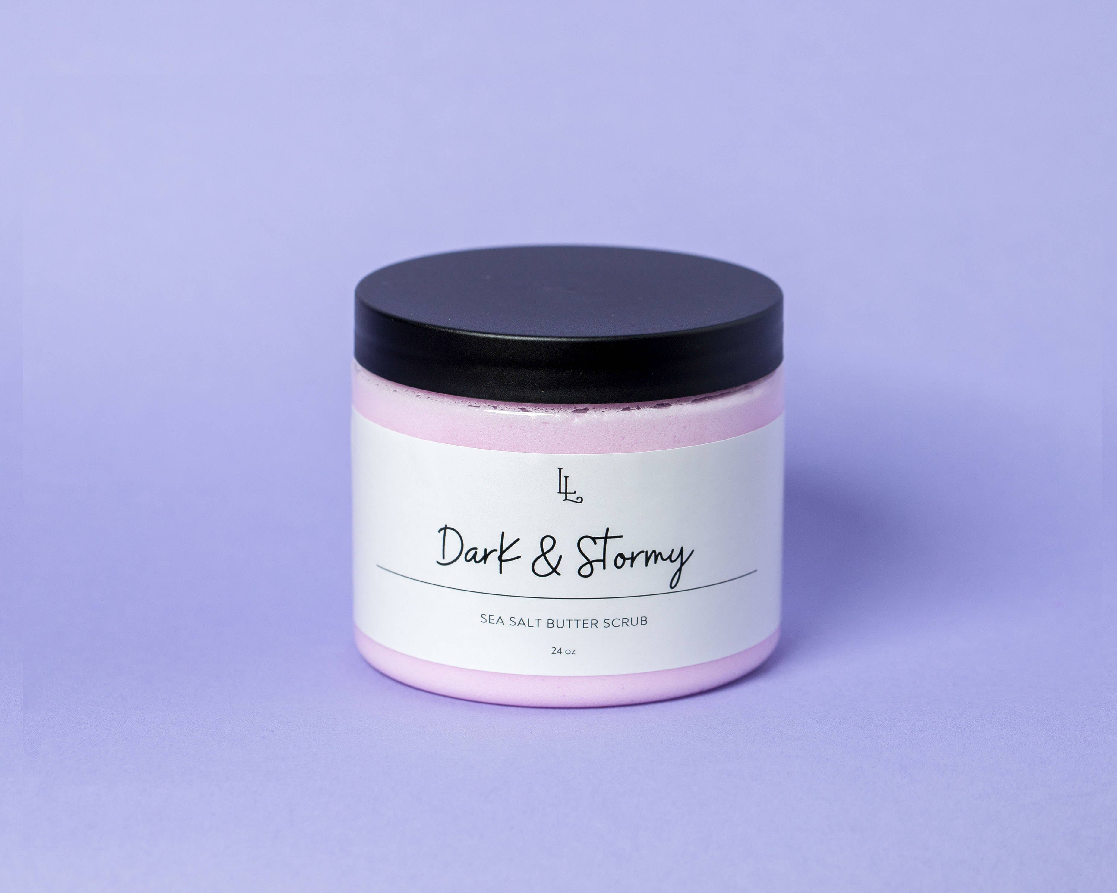 LOCAL LATHER REFILLERY & SOAP SHOP - Wholesale Body scrub/exfoliant - Dark & Stormy Sea Salt Butter Scrub