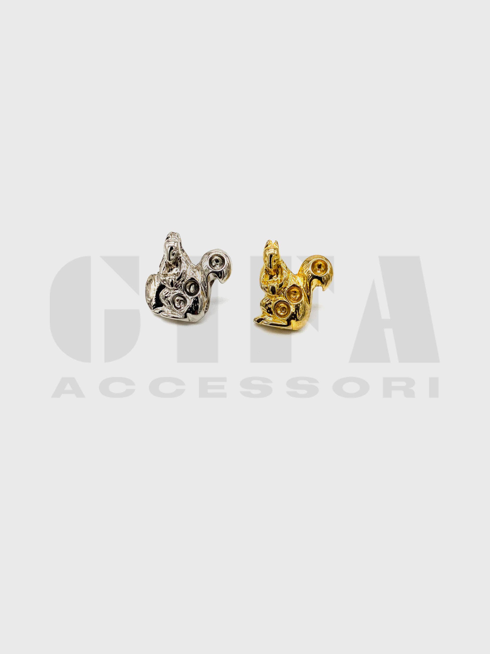 Gifa Accessori - Wholesale Brooch - Squirrel hollowed cap for rhinestones with rivet