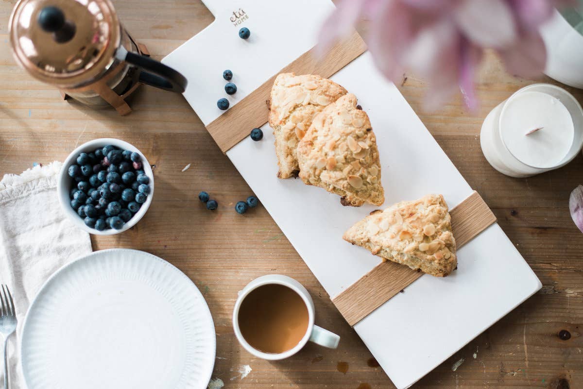 etúHOME - Wholesale Cheese Board - Mod Charcuterie Cheese Board, Small Rectangle, White6