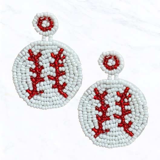 Suzie Q USA – Großhandel Ohrhänger – Baseball-Ohrringe mit Perlen0