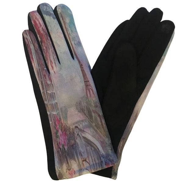 The Magic Scarf Company - Wholesale Gloves - Women's - 3709 - Art Design Touch Screen Gloves10