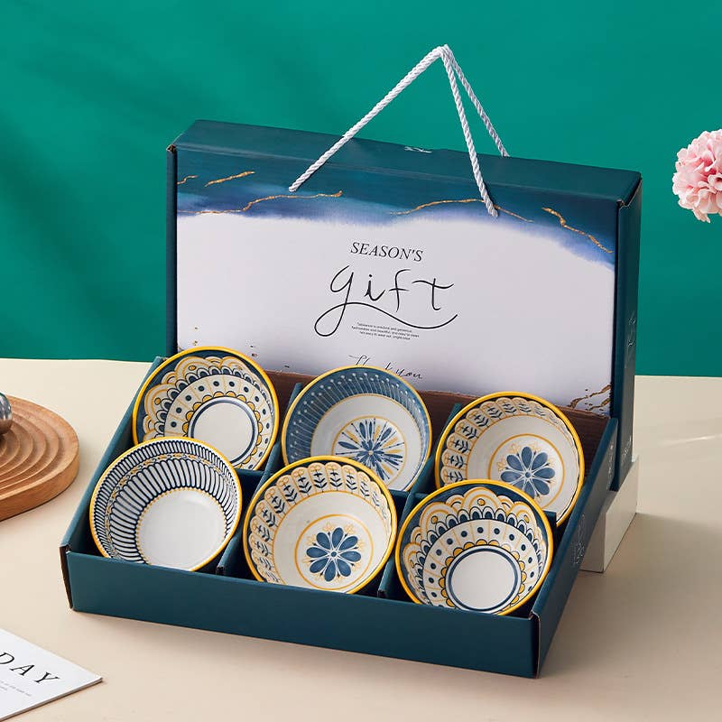 SERENITA - Vendita all'ingrosso Insalatiera - Set di 6 ciotole mini in ceramica per riso, ciotole da portata per zuppa di miso6